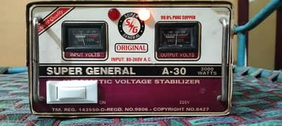 Stabilizer 3000 watts (Super General and Super Climax)