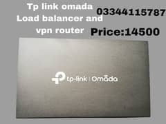 TPLINK omada Load balancer and vpn router