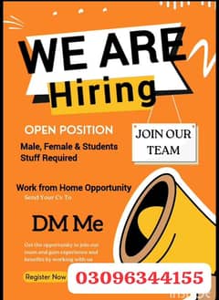 Online work available Office base work available.