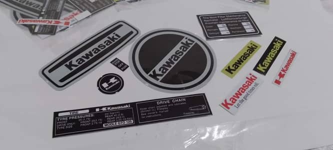 Kawasaki GTO Engine Sticker kit Vinyle