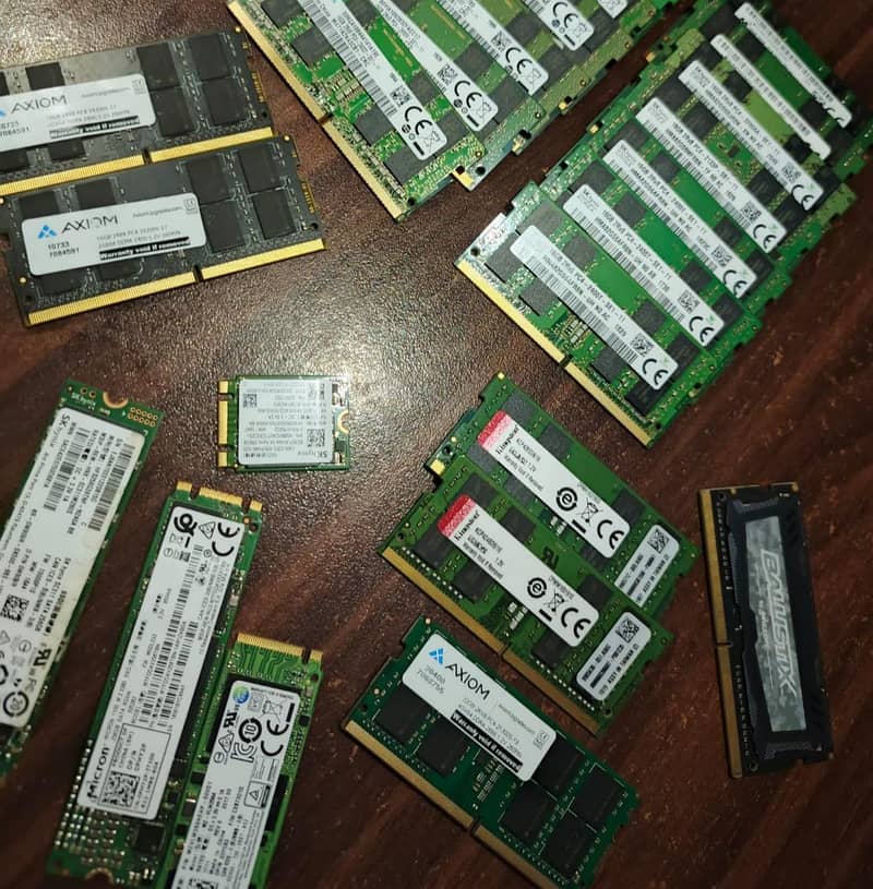 Laptop RAM in Bulk (32gb DDR4, 16gb DDR4, 256m2) 0