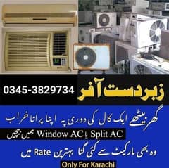OLD AC SPLIT WINDOW AC PORTABLE AC PURCHASER KARACHI