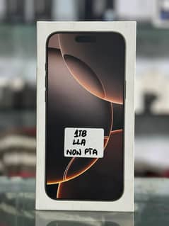 Apple 16 Pro Max 1TB Lla Desert Non Pta Non Active Box pack