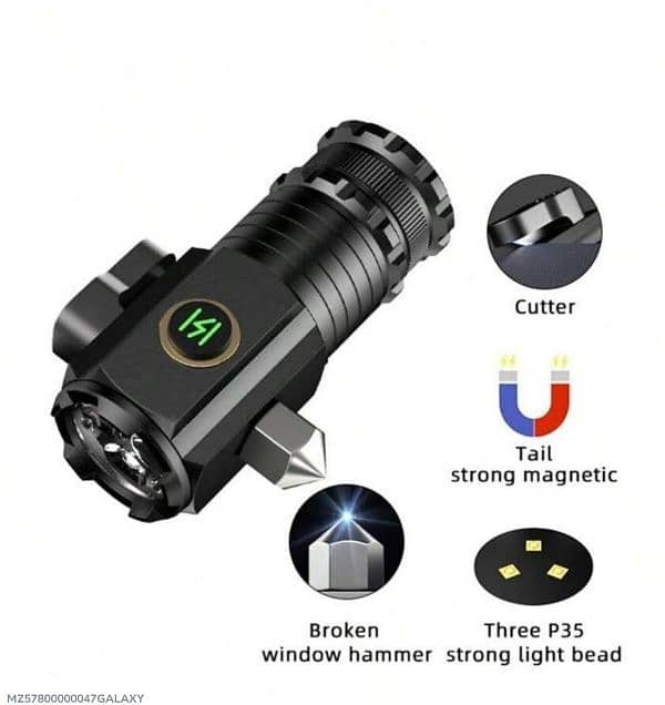 Rechargeable Flashlight with type C charging port , Whats 03145156658 2