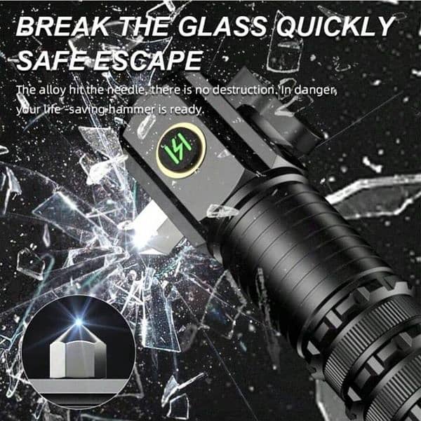Rechargeable Flashlight with type C charging port , Whats 03145156658 4
