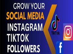We sale social media services tiktok likes followers