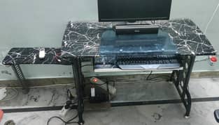 Computer Table 2x4 feet with extension holder and topside adjustable
