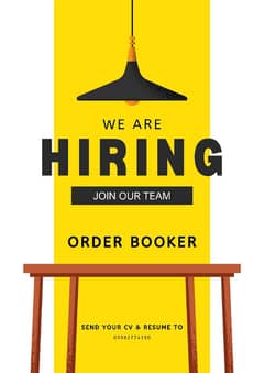 Need order booker for our company
