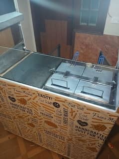 French fries/burger  foodcart/counter/thela