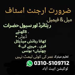 STAFF REQUIRED
