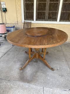 Walnut wood dining table