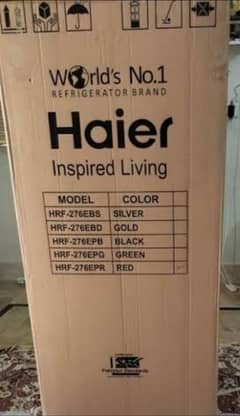 Haier Refrigerator HRF-276 GLASS DOOR