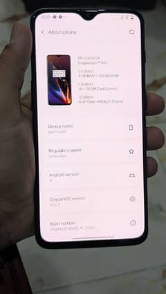 One plus 6T 8/128 gb PTA
