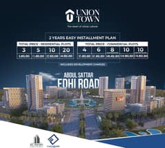 3 Marla Residential Plot in Union Town, Abdul Sattar Edhi Road, Lahore