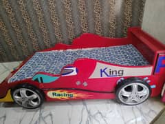 Fancy child bed sport car type full size with master mattres