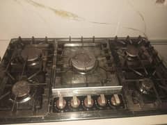 High-Quality 5-Burner Stainless Steel Gas Hob – Durable & Efficient