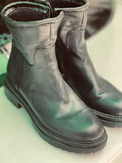Police army long shoes dolphin police shoes