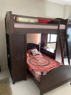 bunk bed | single bed | wooden bed | bunker bed
