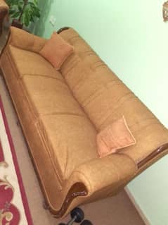 Sofa set, center table, center carpet and room carpet
