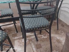 Dinning table along with six chair