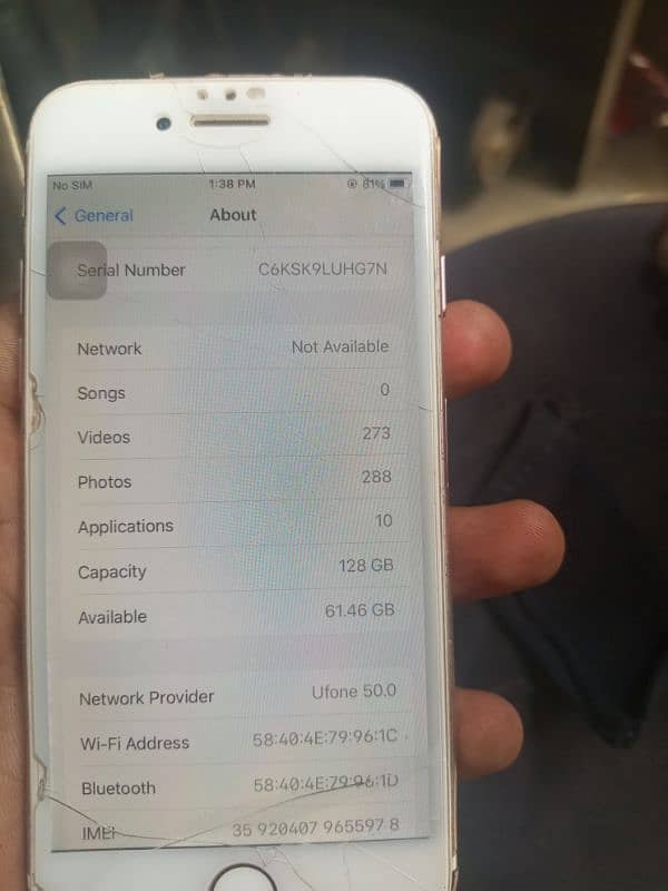 iPhone 7  10 by 10 condition PTA approve 3
