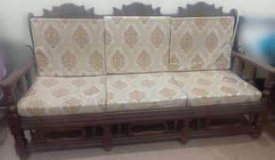 5 seater sofa set pure shesham wood new condition