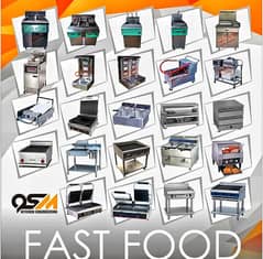 fryer /hot plate / grill /breading table fast food pizza restaurant eq