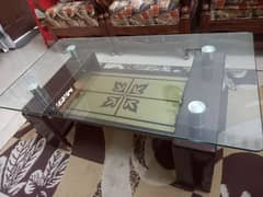 centre table with double fancy glass available in 7000 only.
