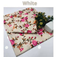 3 PCS Woman Unstitched Lawn Printed Suit!(Free Delivery)