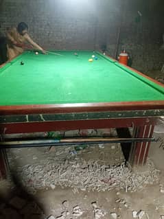 snooker table 6 / 12 size  1 inch marbl all ok