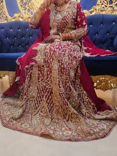 bridal lehenga [ dark red