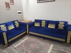 6 seater sofa set with sofa cover set