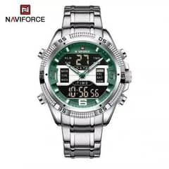 Unleash Your Style! Naviforce NF9201-S/GN - Dual Time, Bold Green Dial