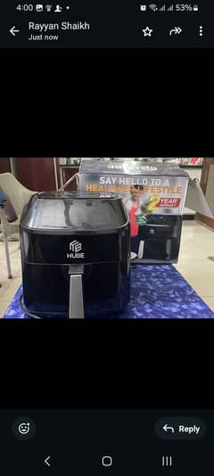 7 litre capacity  Airfryer with 2 year warranty.