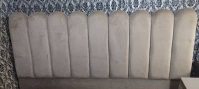bed and dressing