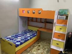Wooden bed set for kids