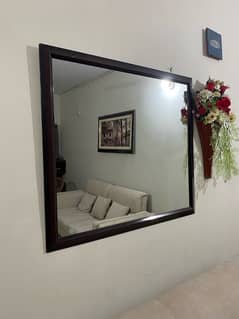 Elegant Wooden Wall Mirror