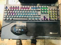 Mechanical gaming keyboard and mouse