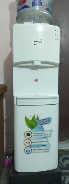 Homage Water Dispenser 3 Tap with Refrigerator - Hot & Cold Water