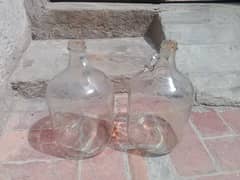 2 Nos(1 Gallon) liquid  Glass Bottle for House use