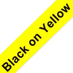 12mm printing cartridges Casio label photo copier yellow on black