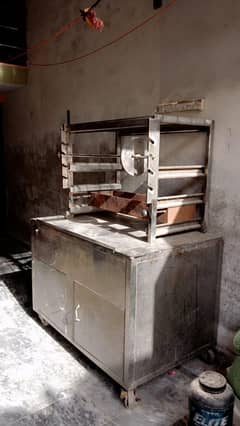 bar b q shawarma machine + grill shawarma
