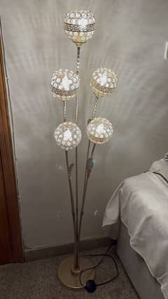 Golden floor lamp for sale-multi bulb