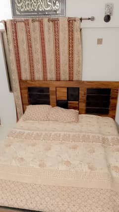 Bed and almari