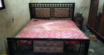 iron bed with mattress or sofa seti