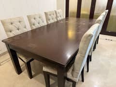 Dining table with 8 chairs