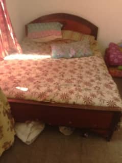 double bed with mattress