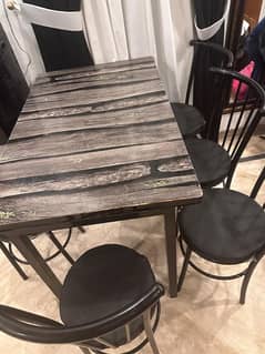 dinning table with 6 chairs