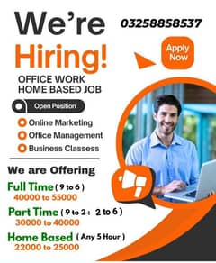Urgent staff required for office base