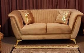 2 seatr sofa. . with 2 cussions.